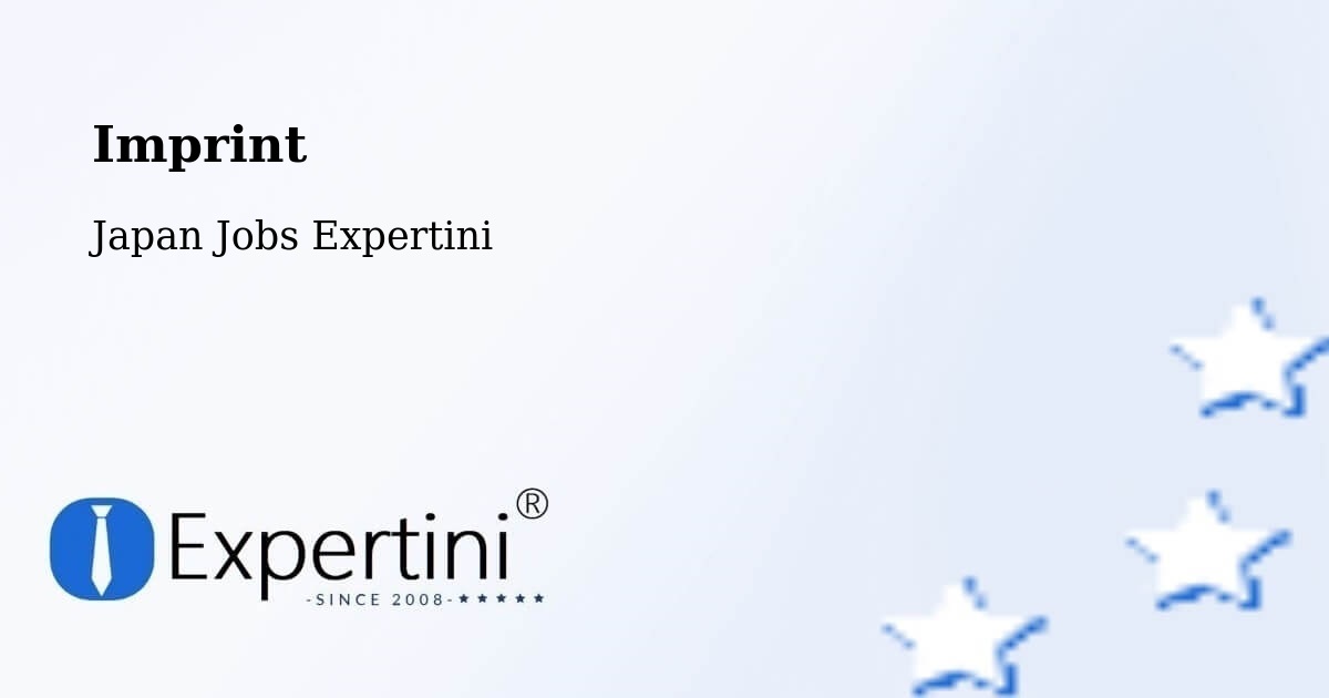 Imprint – Daisen - Japan Jobs Expertini