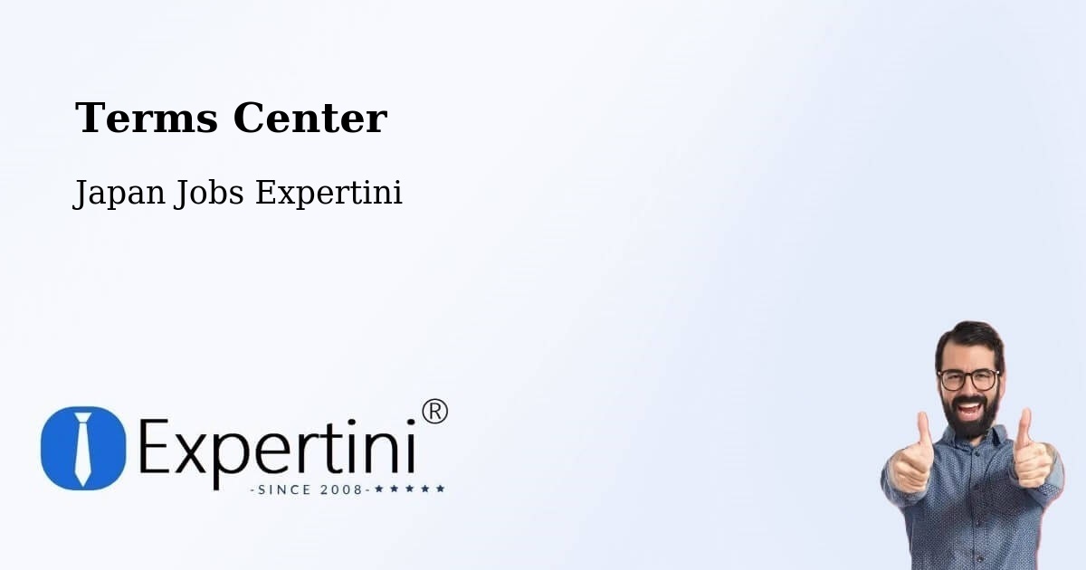 Terms of Service – Daisen - Japan Jobs Expertini